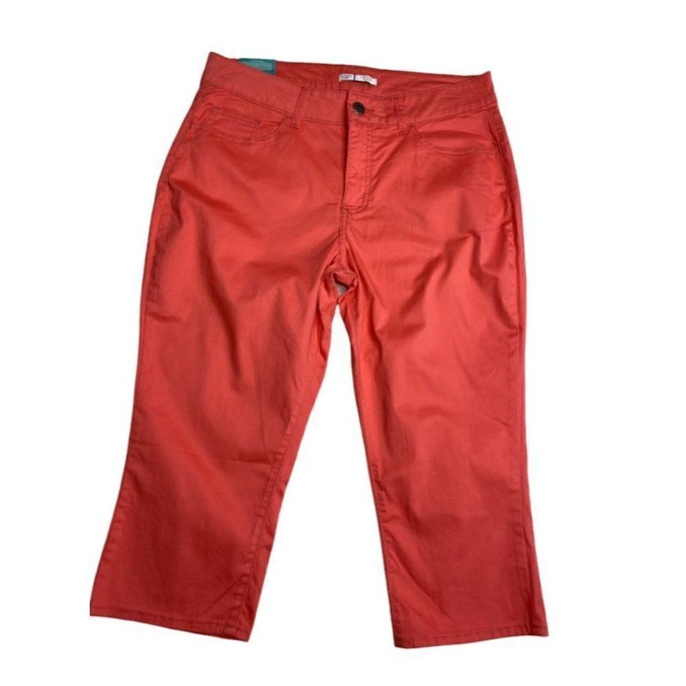 RIDERS LEE Coral Mid Rise Heavenly Touch Slimming Stretch Capri Pants Sz 12 NEW‎
